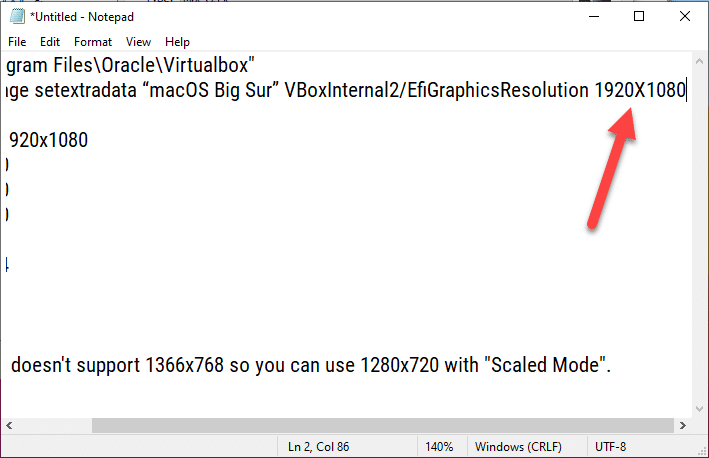 How to Fix macOS Big Sur Screen Resolution on VirtualBox