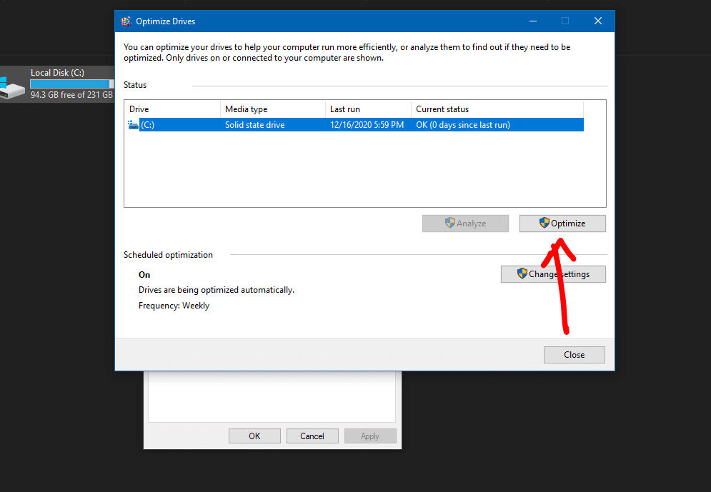Speed Up Windows 10: Defragmenting Drives