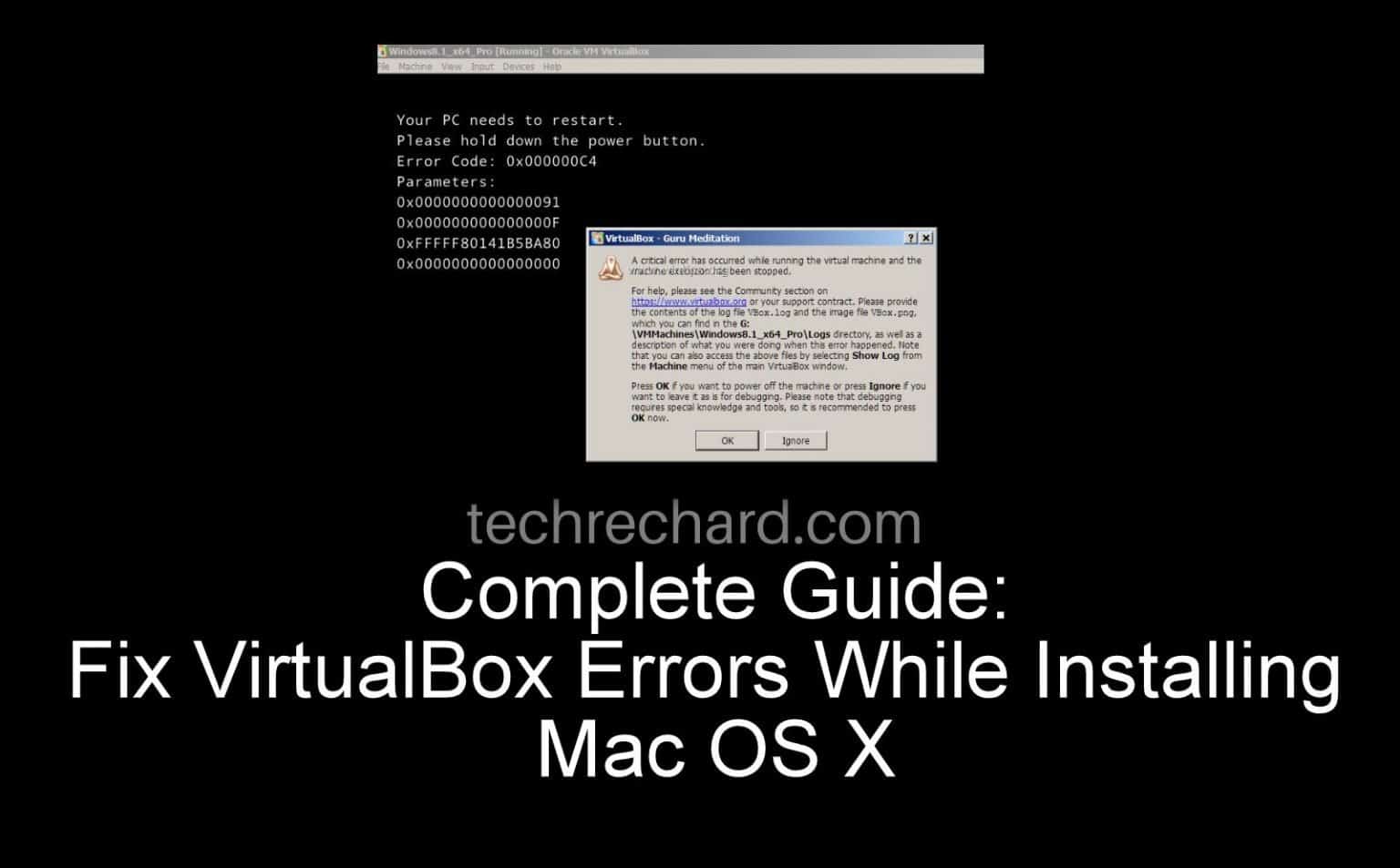 fix guru meditation error in virtualbox for mac os x yosemite