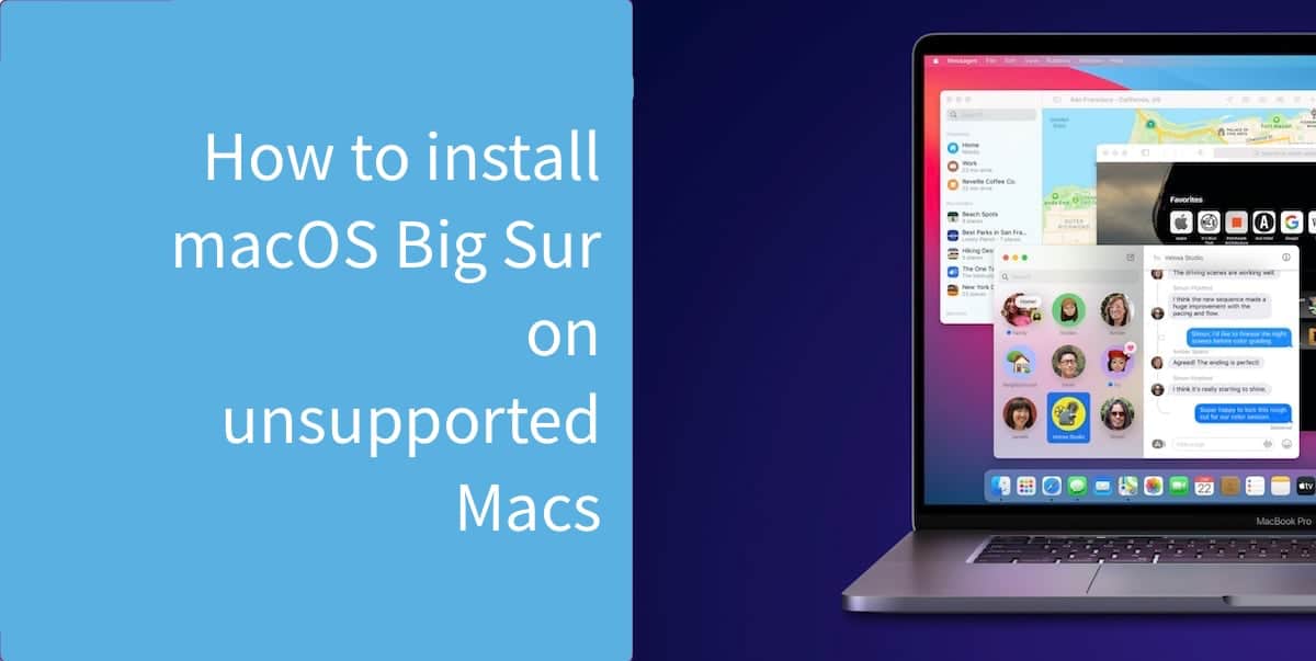 install big sur on unsupported mac with patched sur