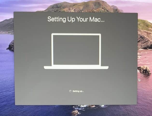 macOS Catalina Problems and Solutions:  Got stuck on "Setting up your Mac..." Screen?