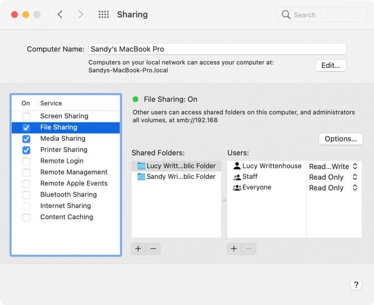 Ways to Send Files Between Macs: System Sharing