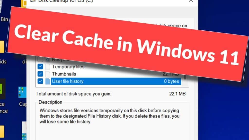 clear cache windows 7