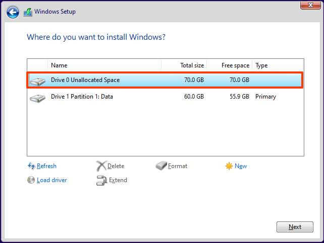 Clean Installation of Windows 11 Using a USB drive
