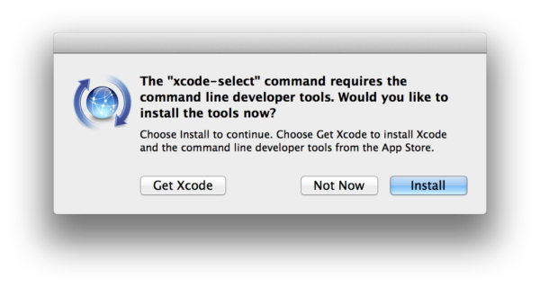 install xcode command line tools from terminal
