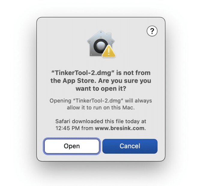 Fix “App can’t be opened because it was not downloaded from the App Store” Error