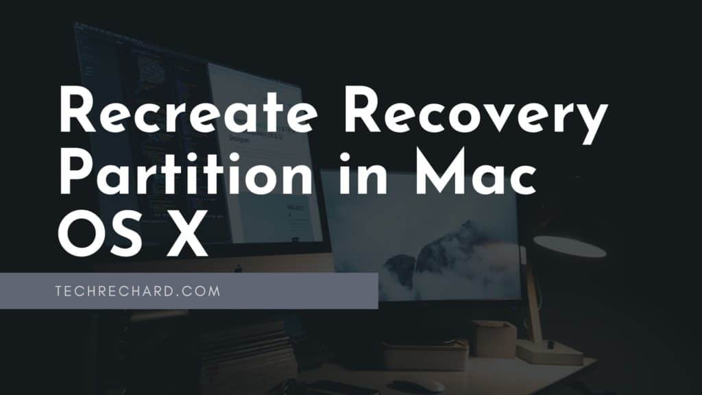 recreate recovery partition mac os sierra
