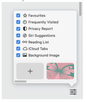 How to set custom background image in Safari for Mac