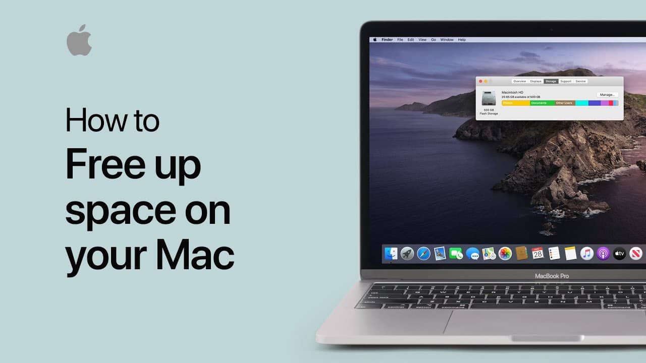 how to free up space on apple macbook