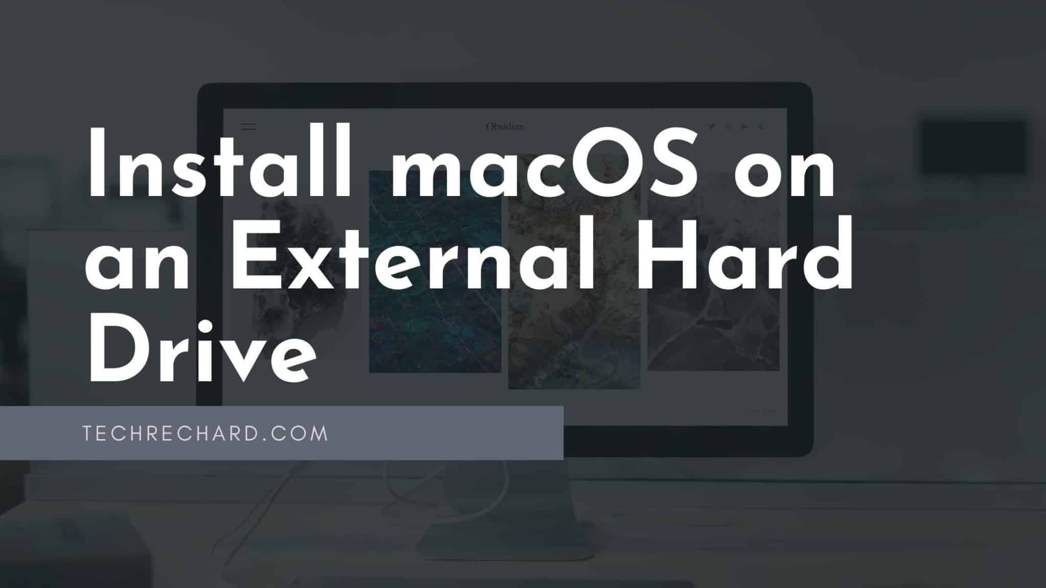 can you download macos update on external hard drive