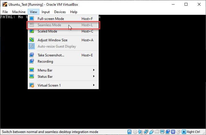 VirtualBox Seamless Mode not working on Windows 10 — [Resolved]