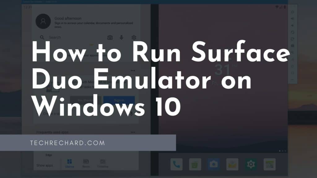 How to Run Surface Duo Emulator on Windows 10