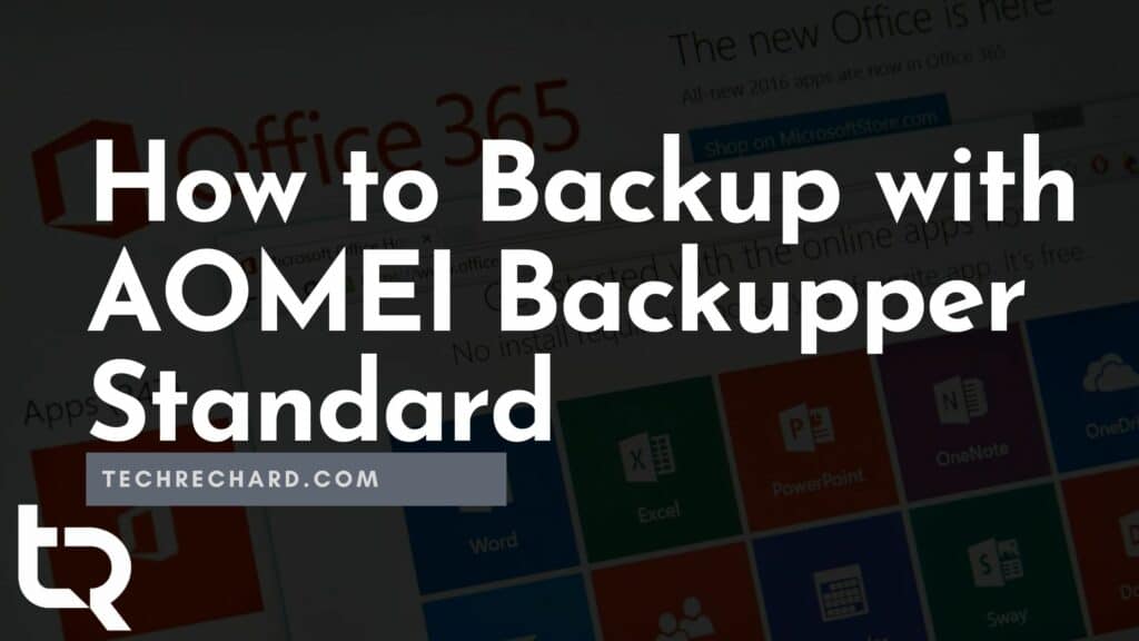 Backup with AOMEI Backupper Standard