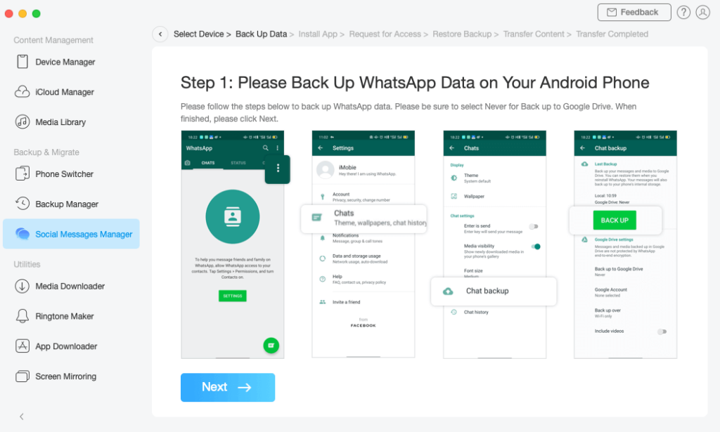 How to Transfer WhatsApp from Android to iPhone [FREE]: 4 Step Guide