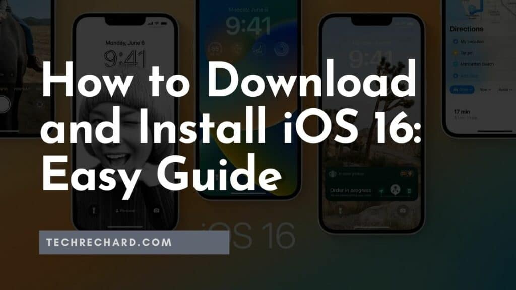 Download and Install iOS 16