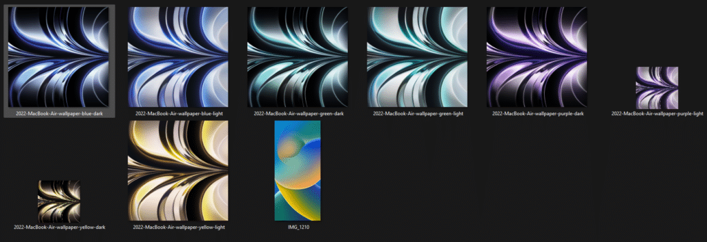 Download New Wallpapers from MacBook Air M2