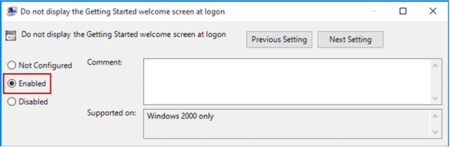 How to enable skip login screen using group policy editor