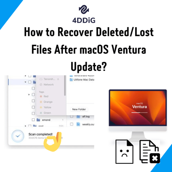 How to Recover Deleted/Lost Files After macOS Ventura Update?