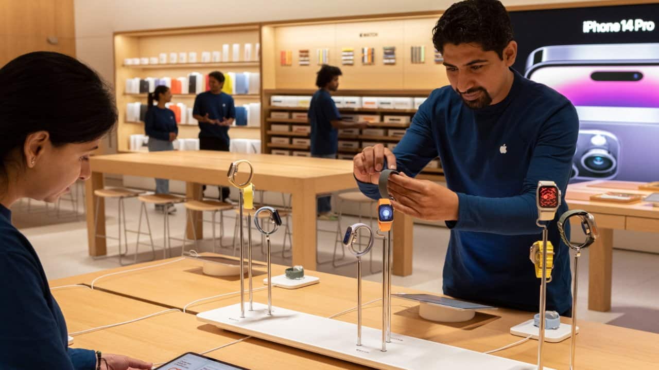 Apple unveils its New Delhi store ahead of grand opening Thursday