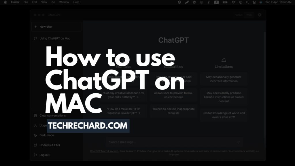 How to use ChatGPT on MAC