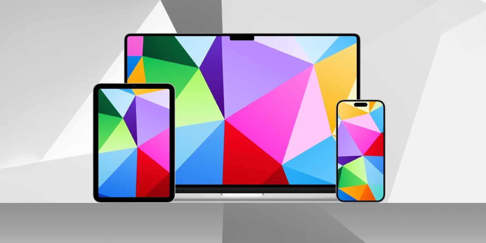 Basic Apple Guy Unveils Striking Geometric Wallpaper Collection for Apple Devices
