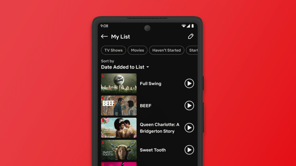 Netflix Enhances User Experience with Improved Filtering Options for "My List"