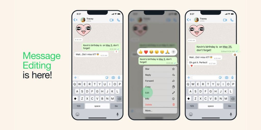 WhatsApp Introduces Long-Awaited Message Editing Feature