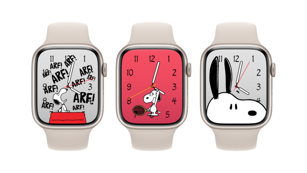 Introducing the New Apple Watch Faces in watchOS 10: Snoopy and Palette