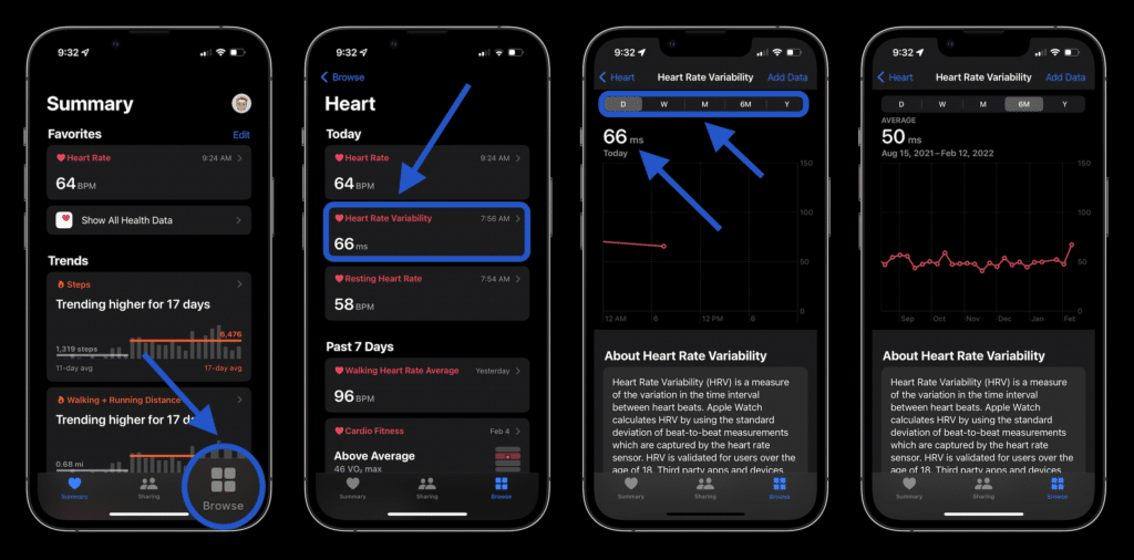 Using HRV with Apple Watch and iPhone: How to Track and Access Data