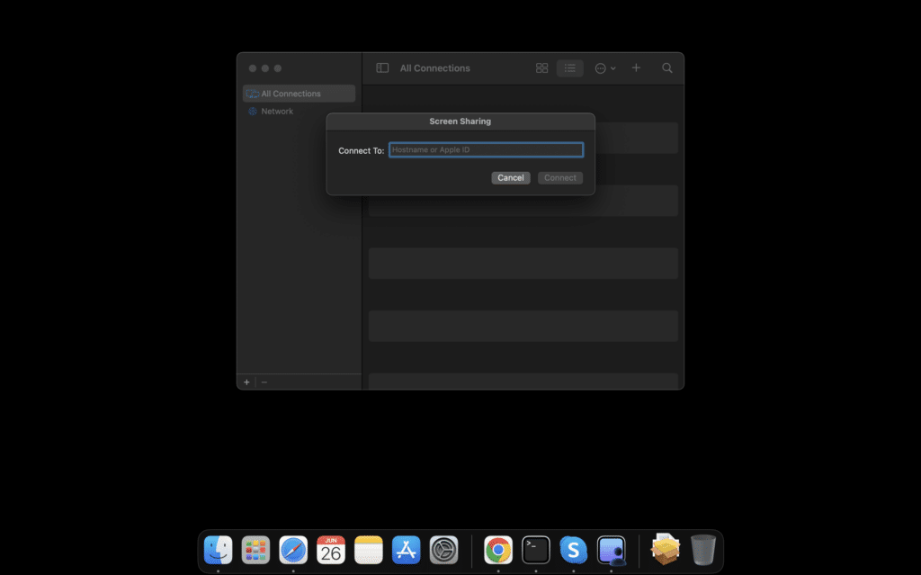 Using Screen Sharing in macOS Sonoma
