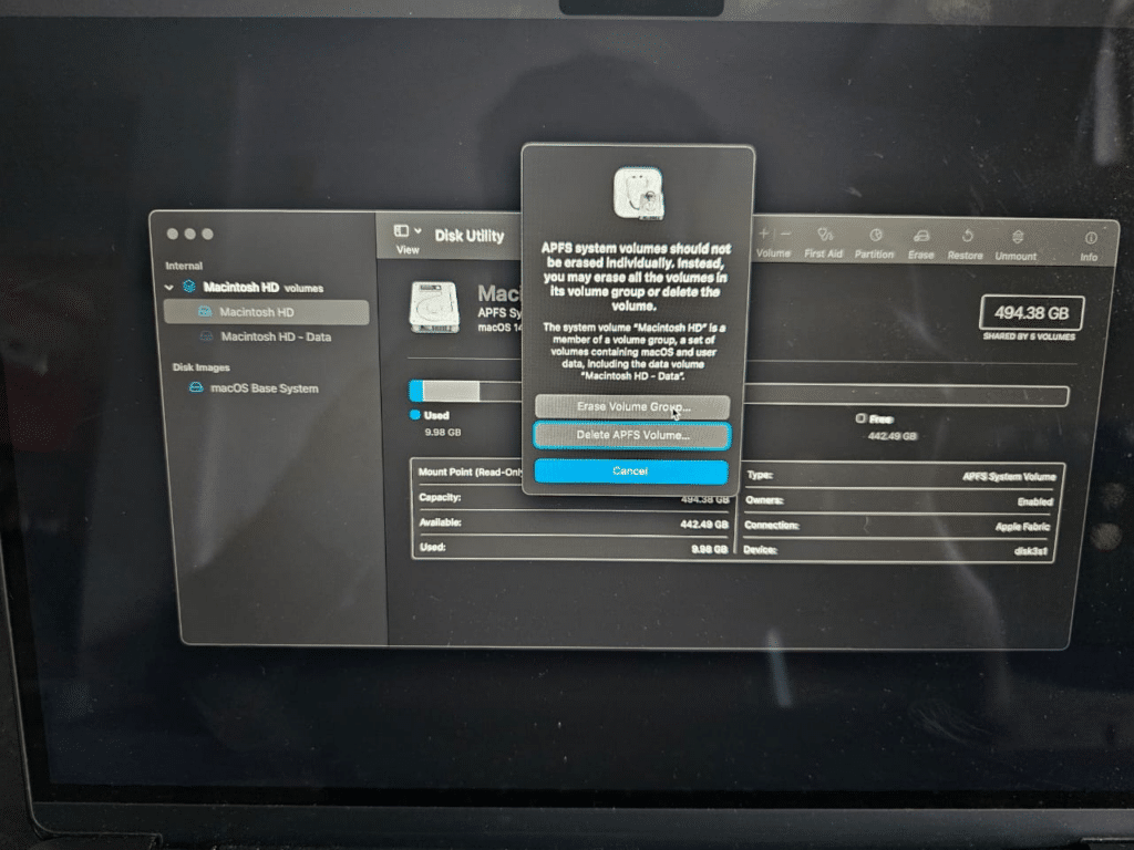 Uninstalling macOS Sonoma Beta