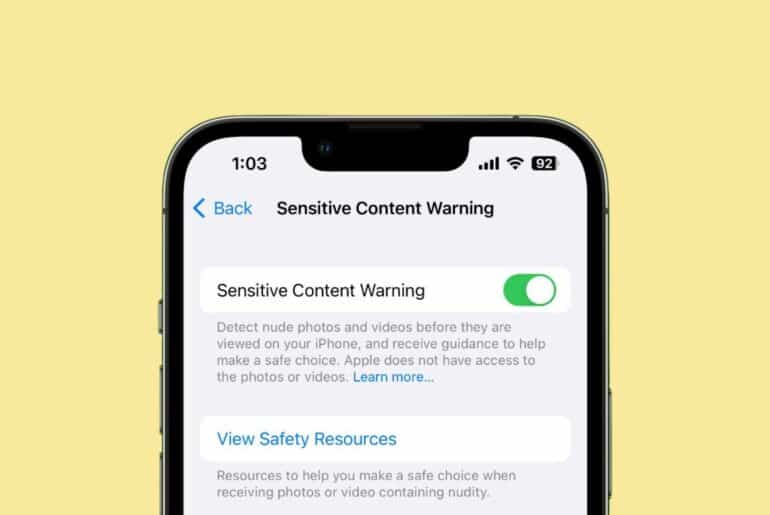 Activating Sensitive Content Warnings in iOS 17