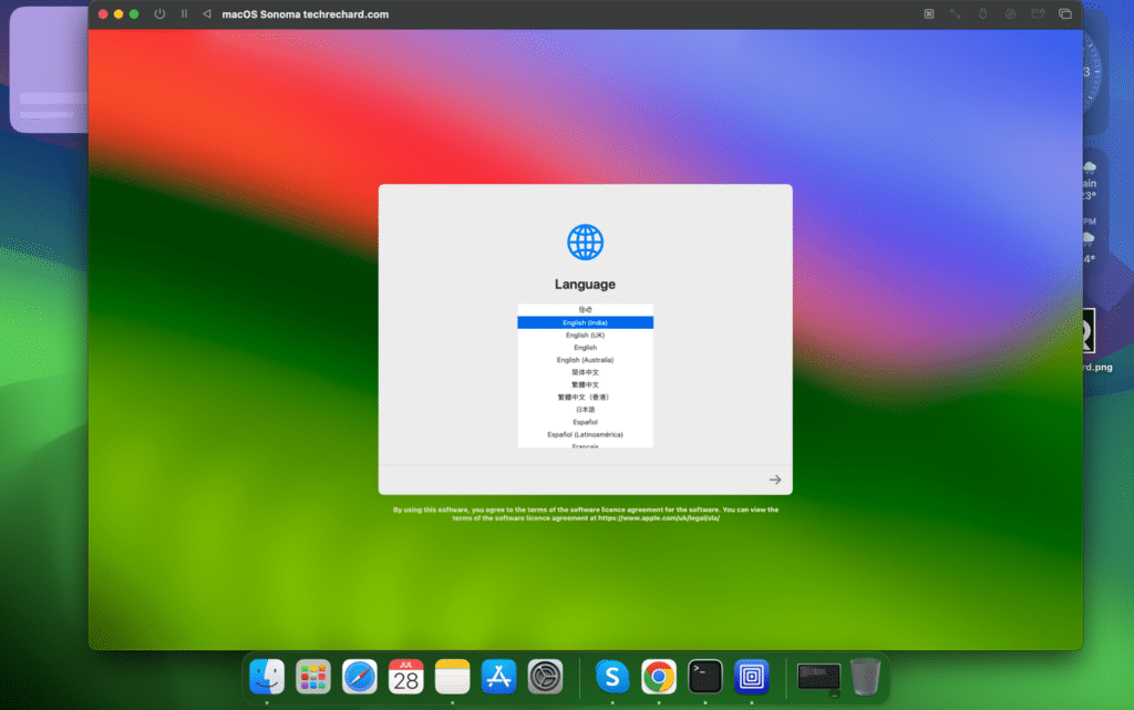 Running macOS Sonoma on Virtual Machine on MAC using UTM