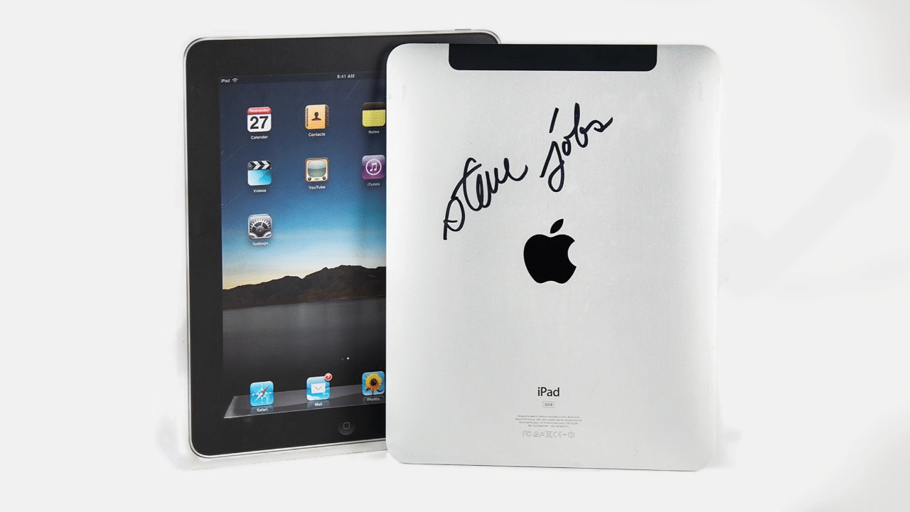 Steve Jobs' Autographed iPad and Sealed iPhones Head to Auction